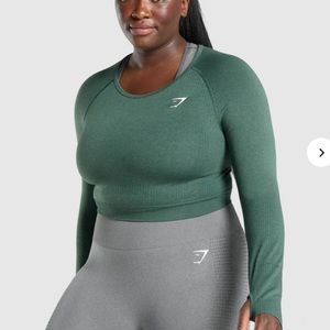 Gymshark VITAL SEAMLESS 2.0 LONG SLEEVE CROP TOP XXL